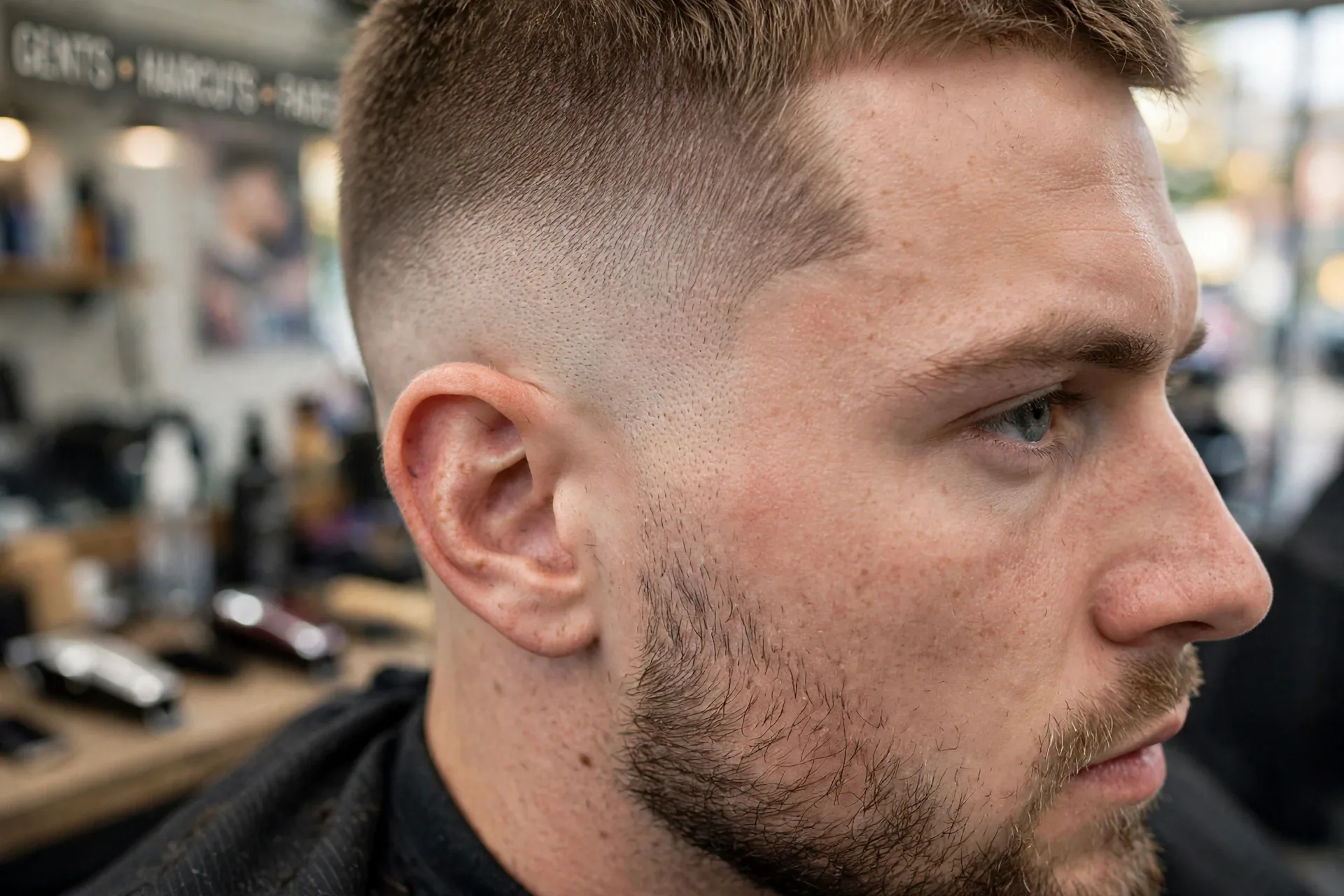 Textured French crop haircut Stoke